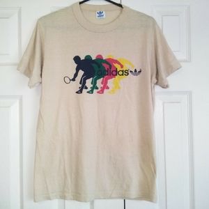 Vintage 80's Adidas men's T-shirt